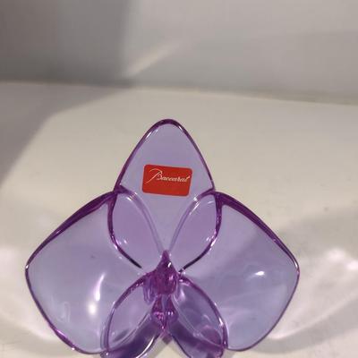 Baccarat Crystal Glass Flower with Original Box