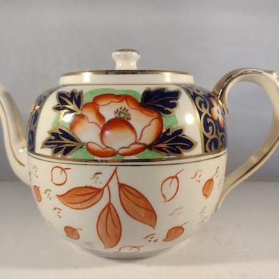Antique Gibson & Son Hand-Painted English Teapot