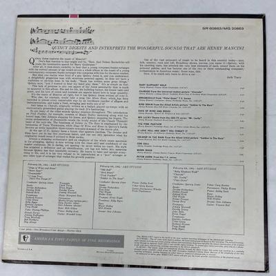 Quincy Jones Henri Mancini Vintage Vinyl Record Album
