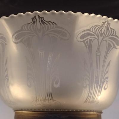 Vintage Fenton Cranberry Glass Three Globe Electric Table Lamp