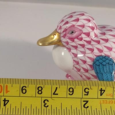 Herend Porcelain Duckling Fishnet Pattern Choice A
