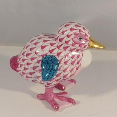 Herend Porcelain Duckling Fishnet Pattern Choice A