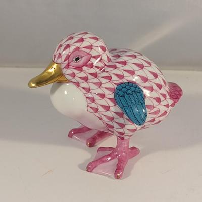 Herend Porcelain Duckling Fishnet Pattern Choice A