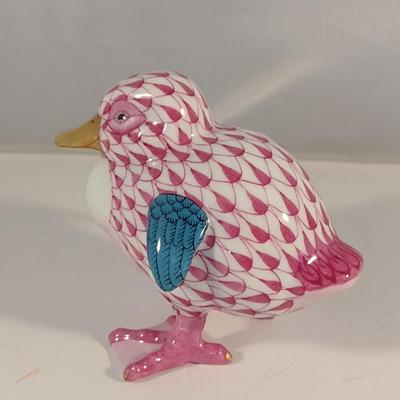 Herend Porcelain Duckling Fishnet Pattern Choice A