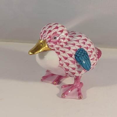 Herend Porcelain Duckling Fishnet Pattern Choice B