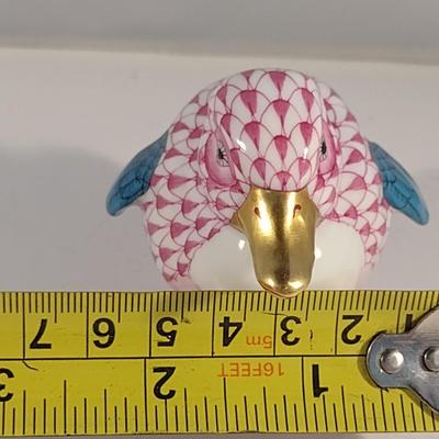 Herend Porcelain Duckling Fishnet Pattern Choice B