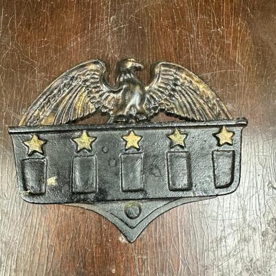 Vintage Mid century Wilton cast iron Eagle Match holder