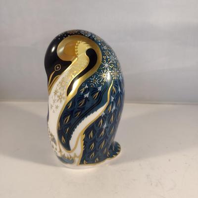 Royal Crown Derby English Bone China Penguin Porcelain Figurine