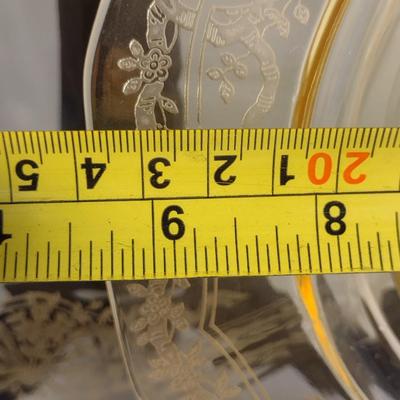 Set of Depression Era Amber Glass Dish Set