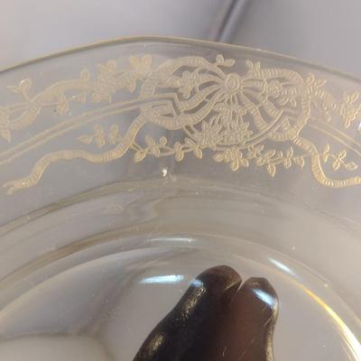 Set of Depression Era Amber Glass Dish Set