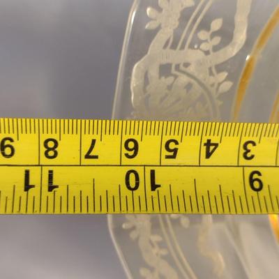 Set of Depression Era Amber Glass Dish Set