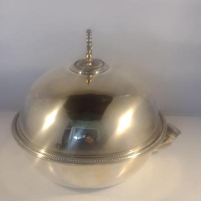 Vintage Silver-Plated Heated Serving Dish