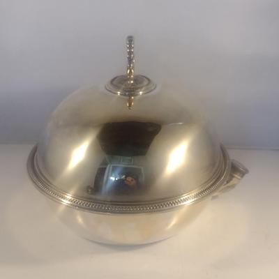 Vintage Silver-Plated Heated Serving Dish