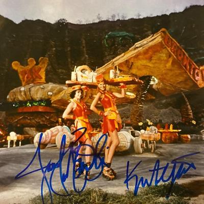 The Flintstones in Viva Rock Vegas Kristen Johnston and Jane Krakowski signed photo