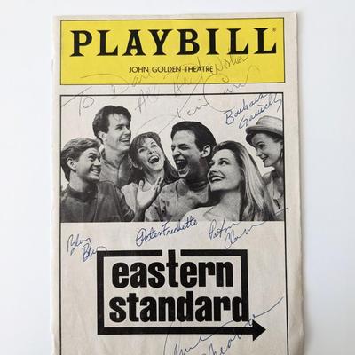 Eastern Standard Cast Signed Playbill Cover