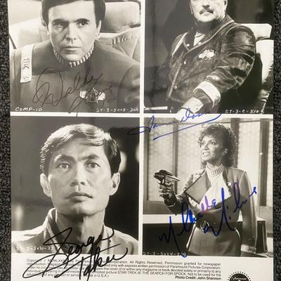 Star Trek III: The Search for Spock signed cast photo