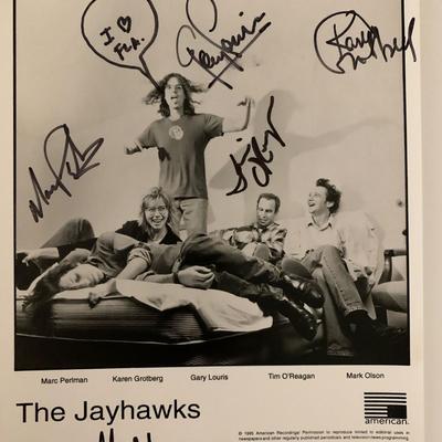 The Jayhawks signed band photo