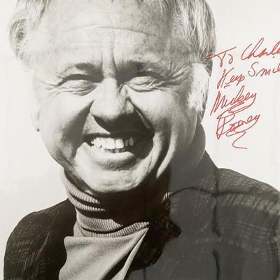 Mickey Rooney signed photo