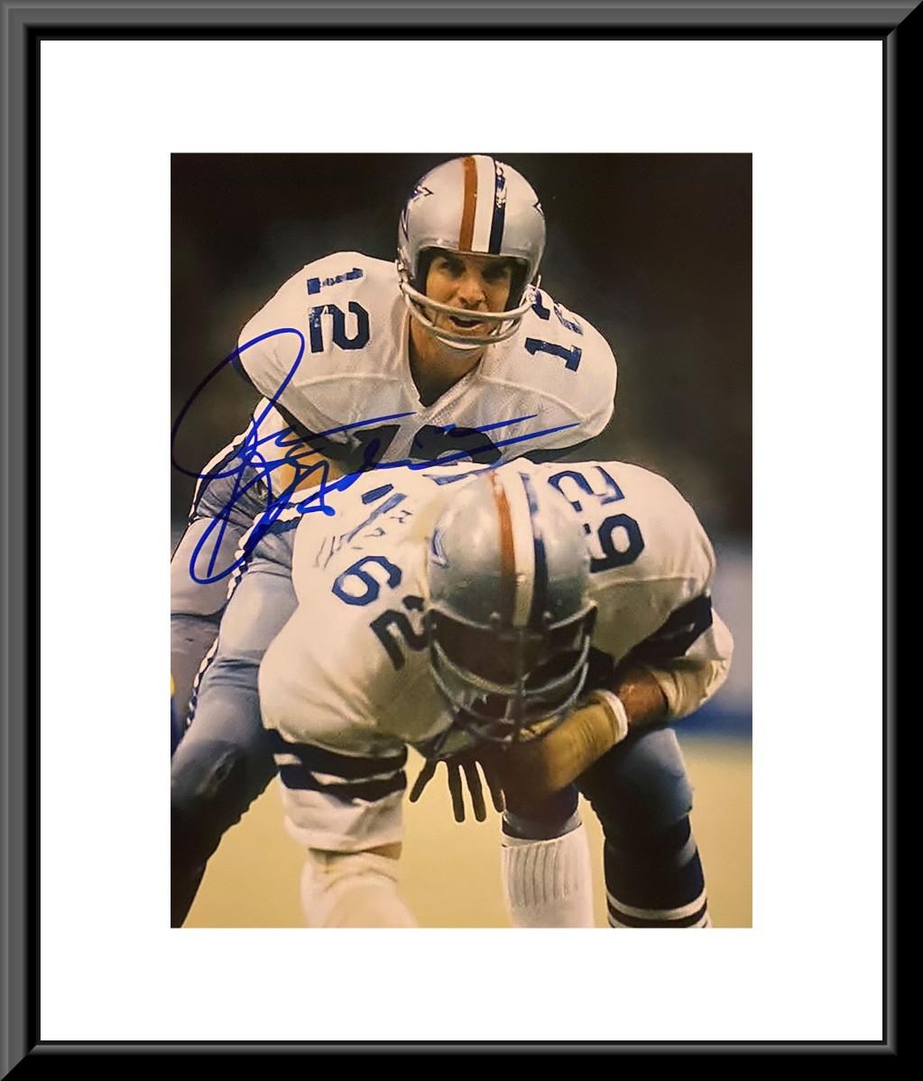 Affiche Vintage Dallas Cowboys Roger Staubach 1978 - Reproduction Illustration Sportive NFL