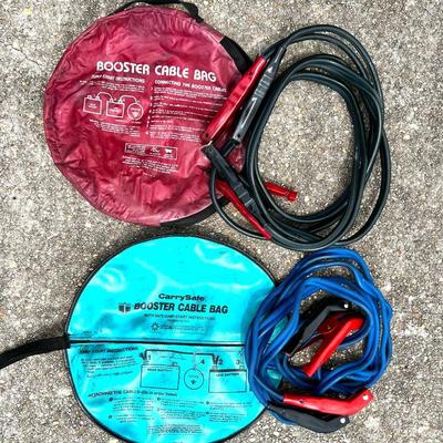 Set of 2 Booster Jumper Cables with Bag