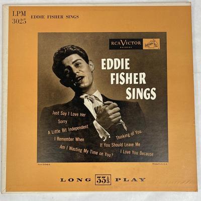 Eddie Fisher Sings Vintage Vinyl Record 10