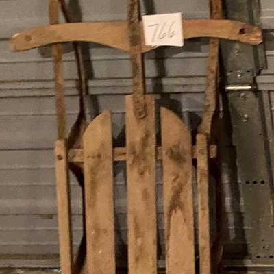 Vintage Rudder Sled