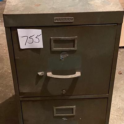 Vintage Tower File Cabinet