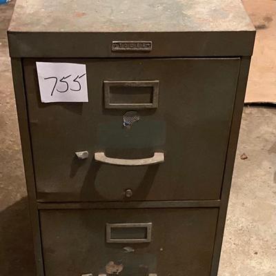 Vintage Tower File Cabinet