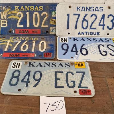 Vintage License Tags