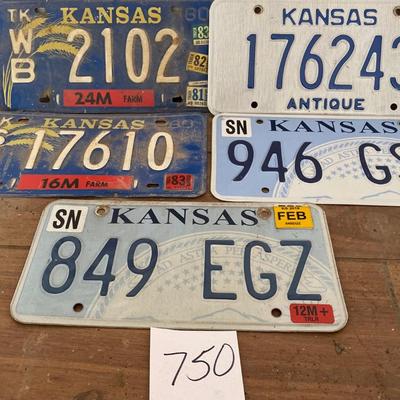 Vintage License Tags