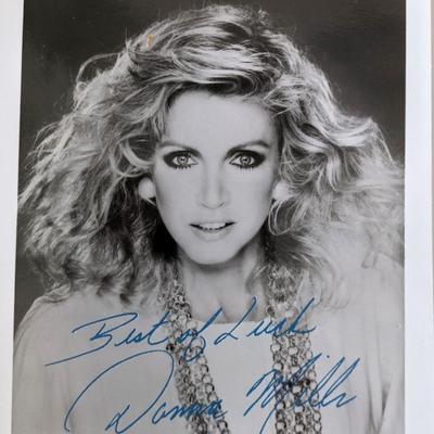 Donna Mills signed photo card