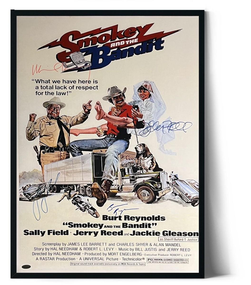 Smokey And The Bandit cast signed movie poster | EstateSales.org