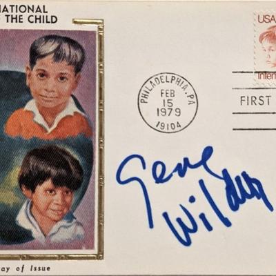 Gene Wilder Signed First Day Cover