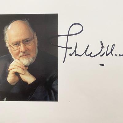 Composer John Williams signed photo