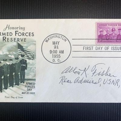 Alton K Fisher signed first day cover