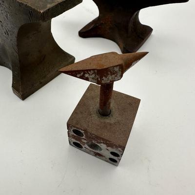 Silversmith Anvil Lot