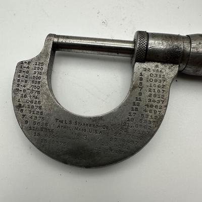 Vintage Starrett 0-1â€ Micrometer