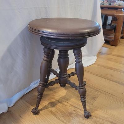 Antique Adjustable Piano Stool (D-CE)