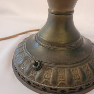 Hobnail Milk Glass Lamp (D-CE)