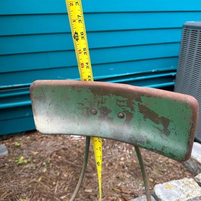 Antique Metal Shop Chair