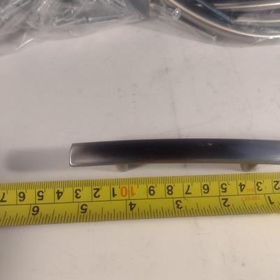 Set of Brush Nickel Drawer Pulls Various Shapes 36 Count