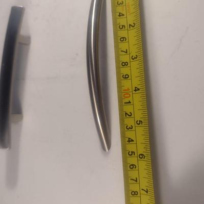 Set of Brush Nickel Drawer Pulls Various Shapes 36 Count