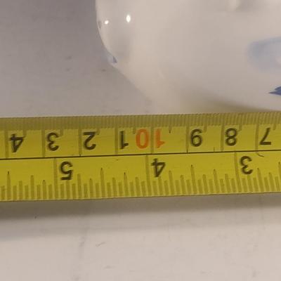 Vintage Ceramic Delft Blue Holland Hand-Painted Piggy Bank