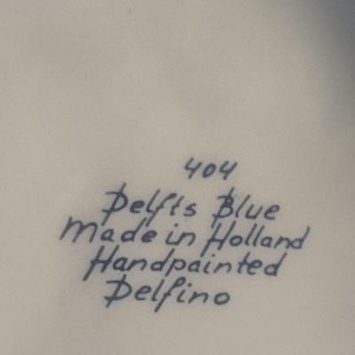 Vintage Ceramic Delft Blue Holland Hand-Painted Ashtray