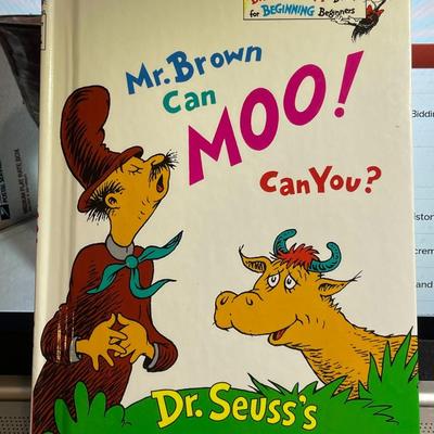 Mr. Brown Can Moo, Can You? (Beginner Books) by Dr. Seuss in Fair-Good Condition as Pictured.
