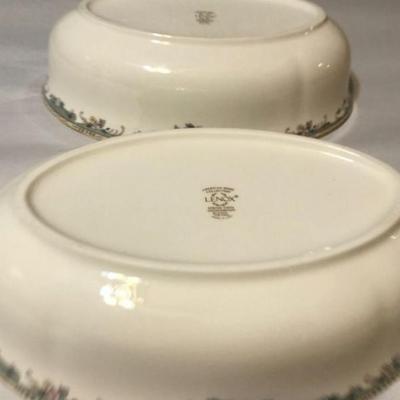 2 Spring Vista Lenox 10â€ Vegetable Dishes Never Used Condition A-1 Condition. No Reserve Bid & No Buyers Premium.