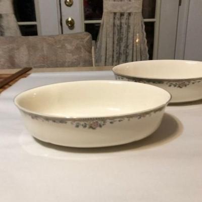 2 Spring Vista Lenox 10â€ Vegetable Dishes Never Used Condition A-1 Condition. No Reserve Bid & No Buyers Premium.