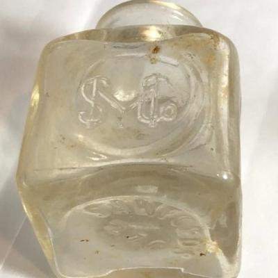 7 Scarce Antique Inkwells/Bottles Preowned from an Estate in Good Overall Condition as Pictured.
