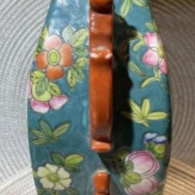 Scarce Chinese Famille Jiaqing 1796-1820 Red Mark Base 11.5" Tall Needs Rim Repair as Pictured.