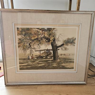 "Ancient Warrior" S&N Lithograph by Merv Corning (UD-DW)